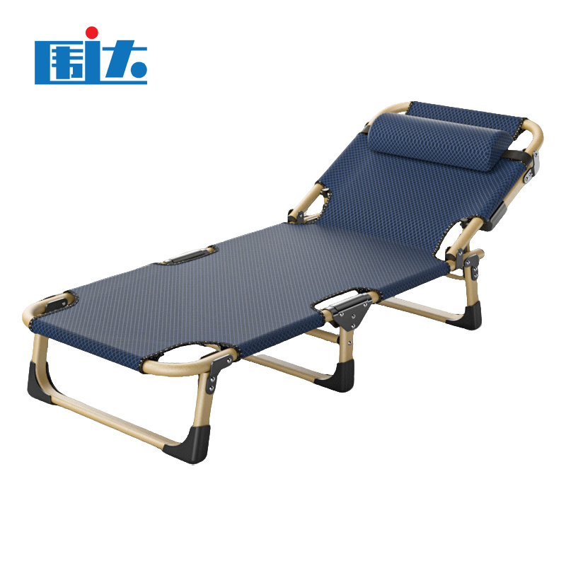 围达 折叠床躺椅 193*68*30cm格纹青 张高清大图