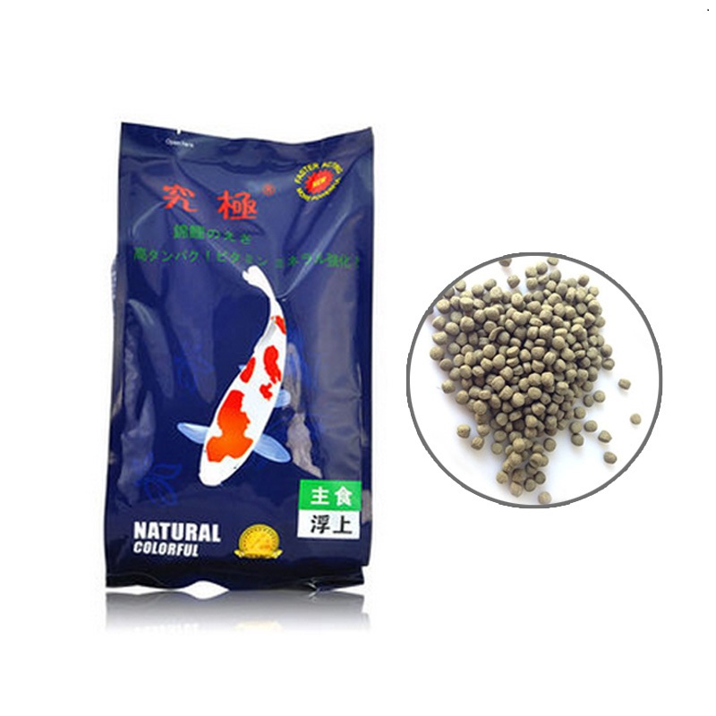 锦鲤鱼饲料胚芽增体鱼食助系列1kg5kg10浮温上热带鱼饲料高清大图