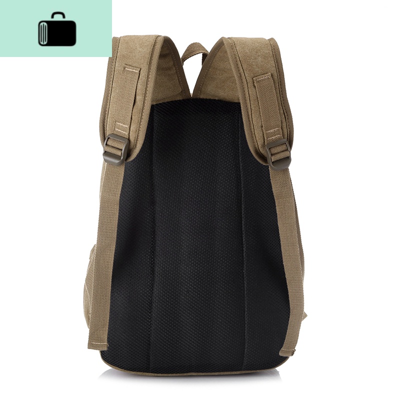 韩版多功能旅行小背包女休闲运动帆布双肩包男女潮复古户外旅游包NEW LAKE 蓝色高清大图