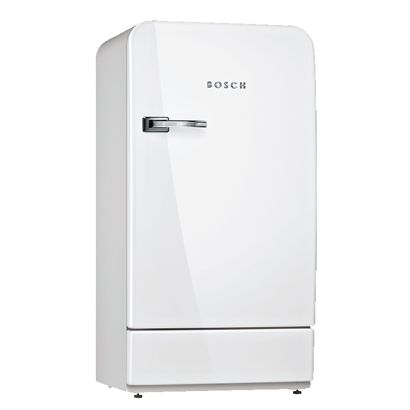 博世 154升原装进口立式单门复古家用小冰箱 KSL20AW30C 白色