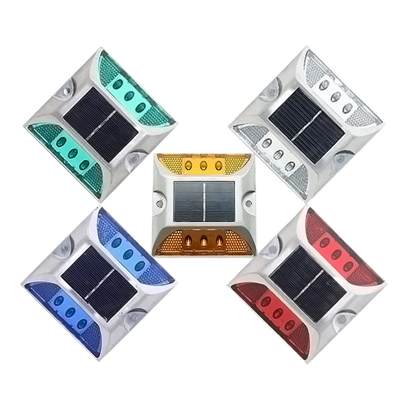 亮思能 太阳能铸铝道钉灯 爆闪灯 双面反光警示灯 LSN-SNZ 个高清大图