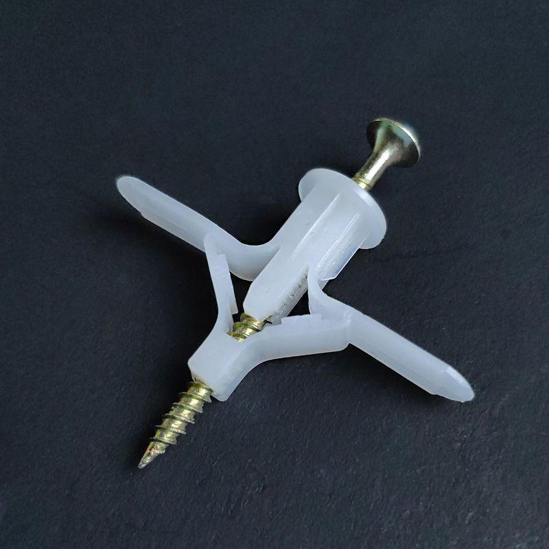 飞机胀管石膏板膨胀管塑料涨栓蝴蝶型膨胀螺丝钉胶塞胀塞自攻螺丝蝴蝶