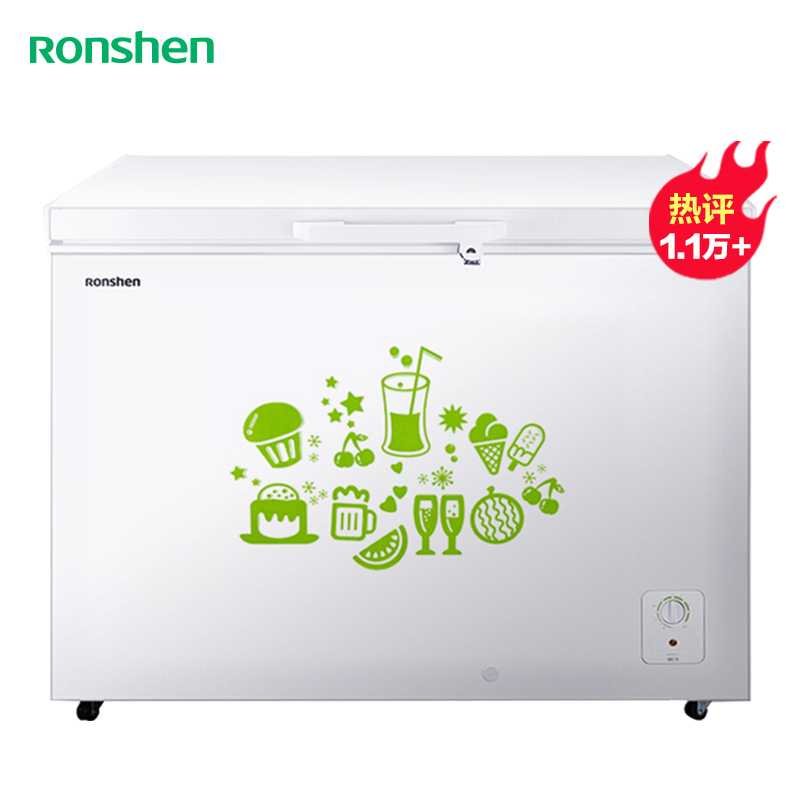 容声(Ronshen)309升家用商用卧式大冷冻柜 冷藏冷冻转换 大容量 一级能效(珍珠白)BD/BC-309MD