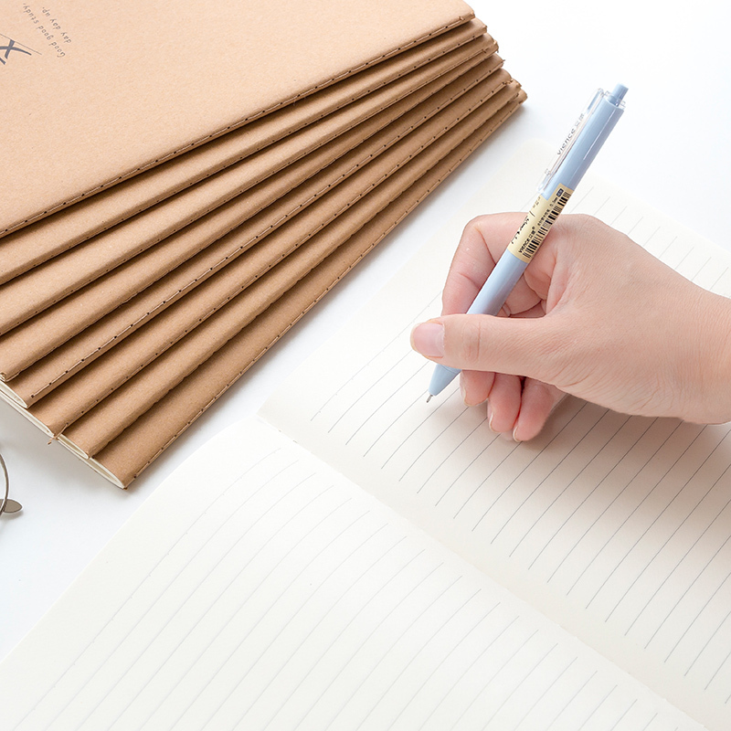 6本装 科目本16k牛皮纸大号笔记本子文具 科目分类本语文本/数学本