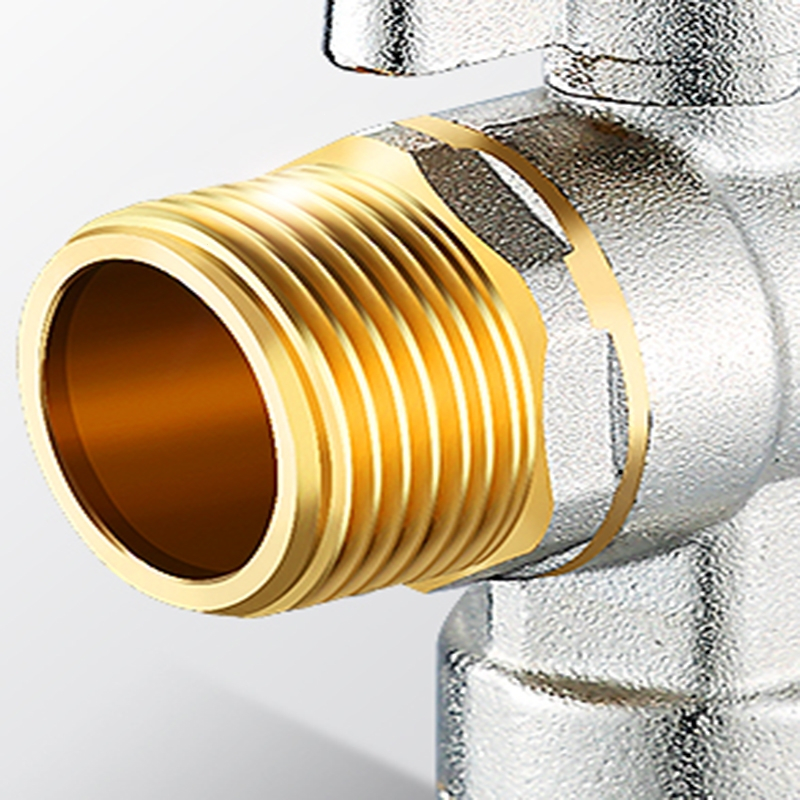 闪电客大流量三角阀球芯阀全通开关燃气热水器冷热止水阀4分6分角阀