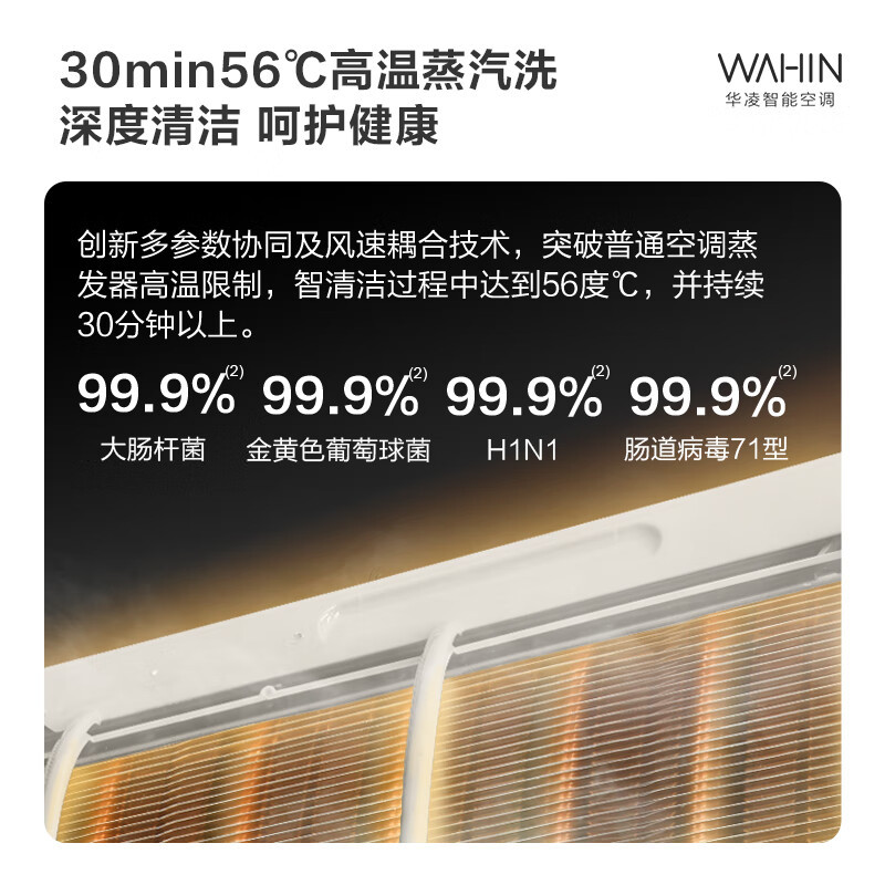 华凌空调新二级能效空调立式手机智能遥控急速冷暖圆柱柜机智控温2家用客厅空调柜机智清洁3匹 KFR-72LW/N8HF2