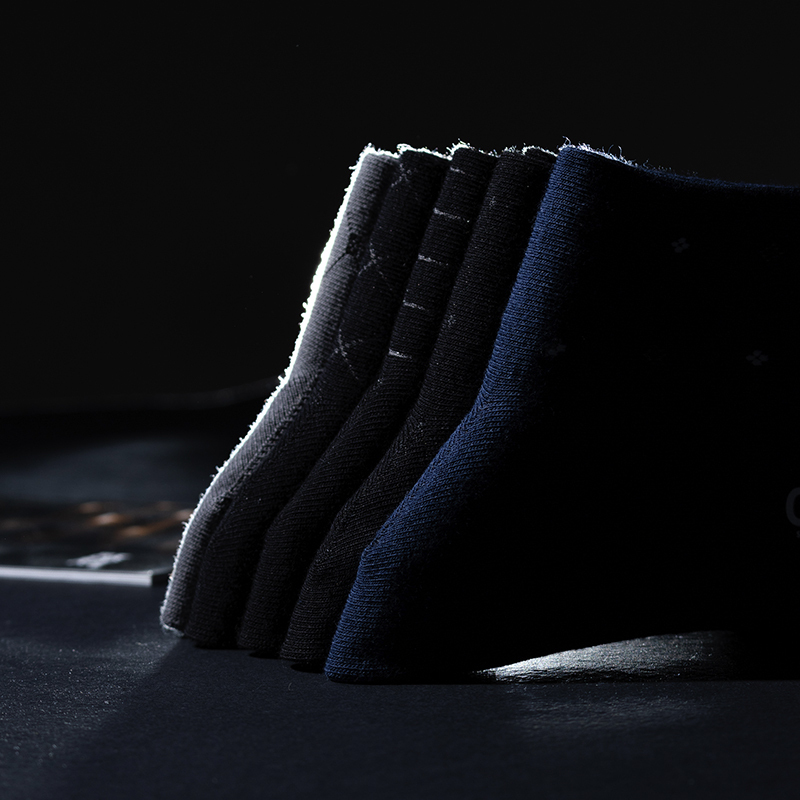 盛世尼曼袜子男士商务高端正装黑色长筒袜配皮鞋西装春秋色中筒棉高腰