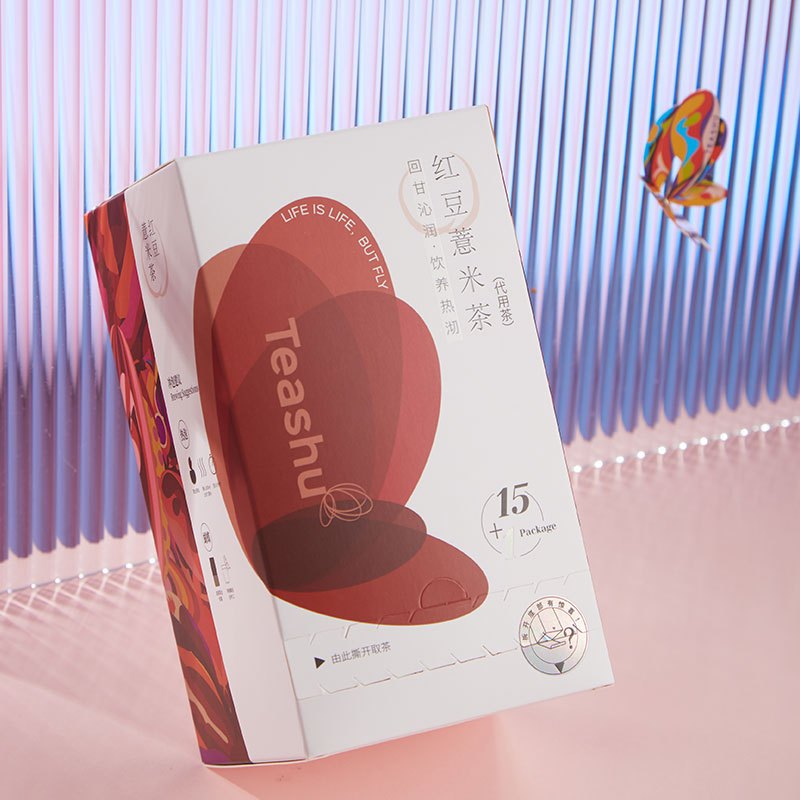 TEASHU红豆薏米男女养生茶15袋茶包