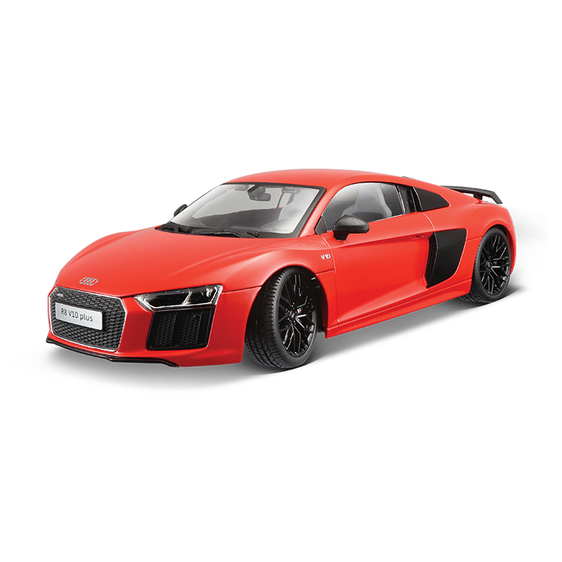 美驰图1:18奥迪R8V10plus仿真合金跑车模型合金汽车模型成人玩具金属男孩送礼收藏把玩 次品不可拍
