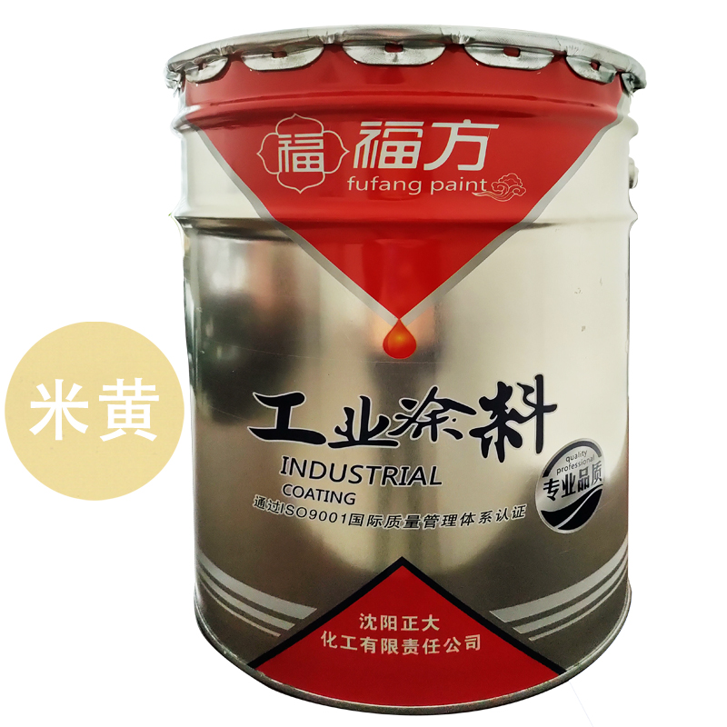 福方 水性底面合一漆 米黄 20kg/桶 桶高清大图