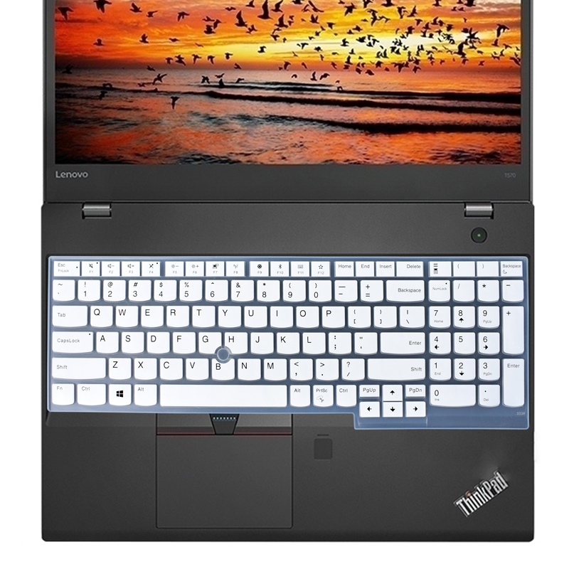 联想thinkpadt570t580e590p51s笔记本键盘保护贴膜15.6英寸e580e585e595p|五彩黑