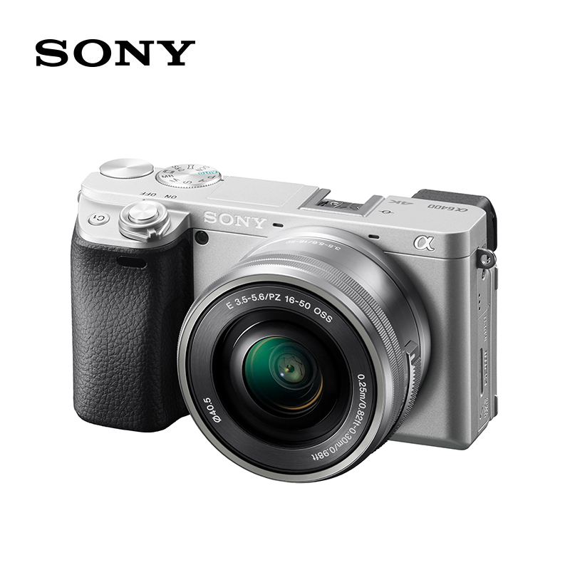 索尼(SONY)Alpha 6400 APS-C画幅标准单镜套装约2420万有效像素SELP1650镜头 6400L银色