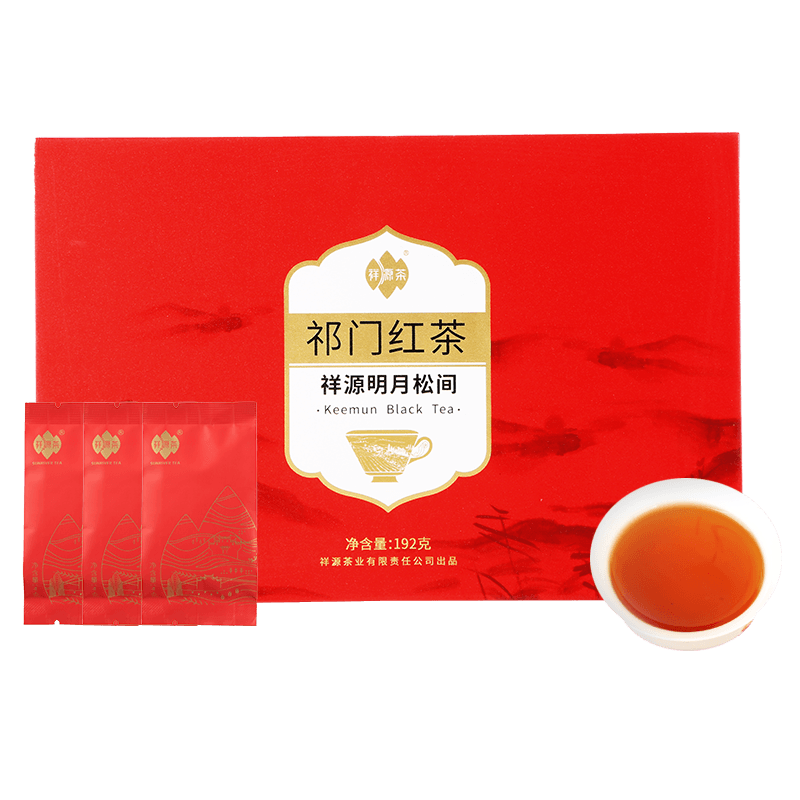 祥源茶特级祁门红茶茶叶祁红香螺明月松间礼盒伴手礼192g高清大图