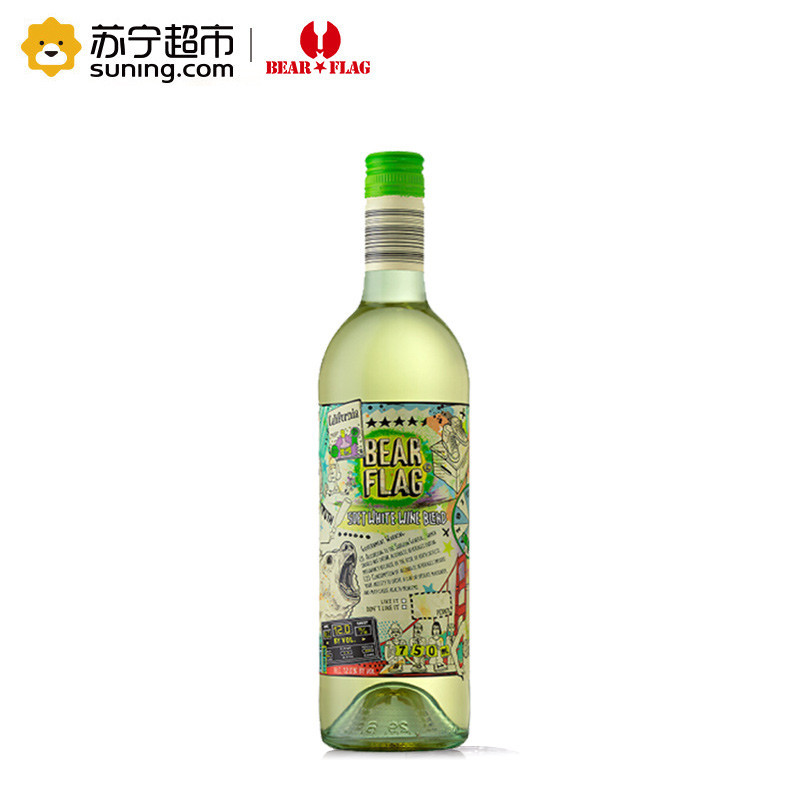 熊旗TM柔和混酿白葡萄酒 750ml 单支装