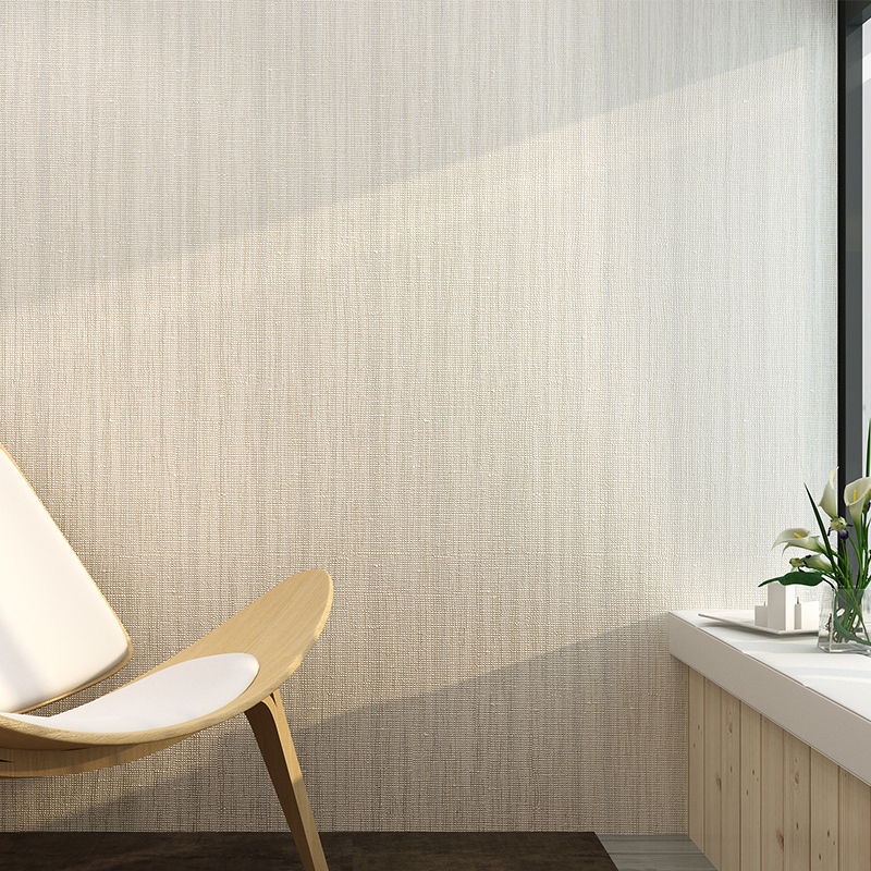兰缪(la miu)墙纸/墙布 兮木日式亚麻现代简约素色布纹壁纸客厅卧室