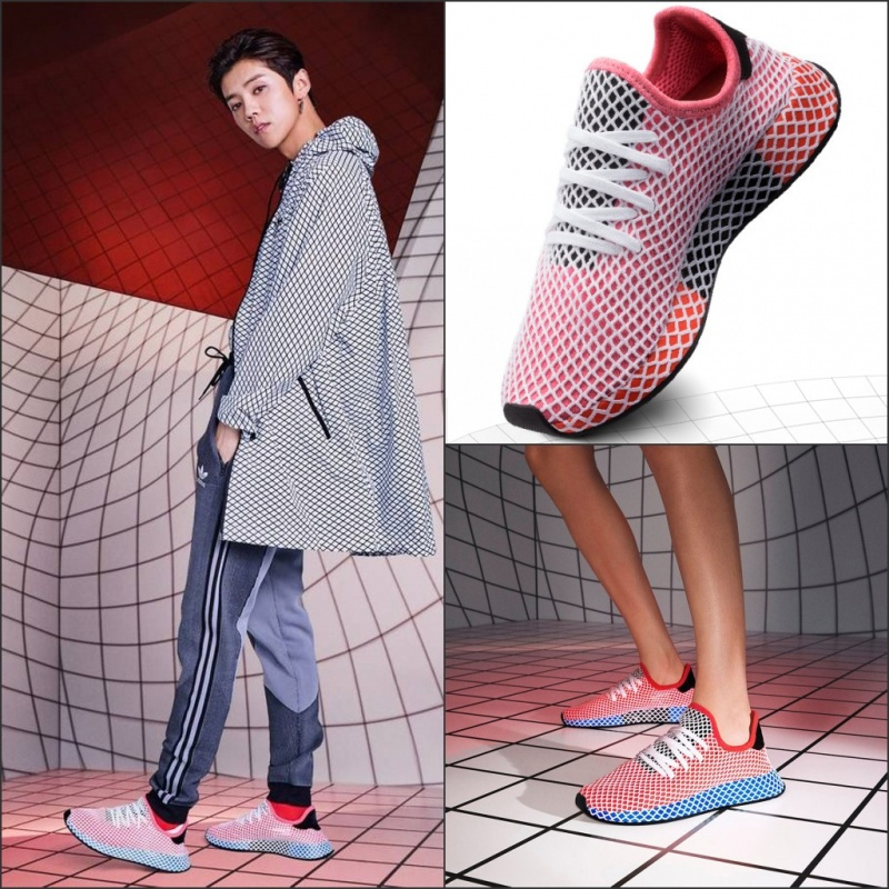美国正品adidas deerupt 透气鹿晗款阿迪达斯男女袜套跑步鞋