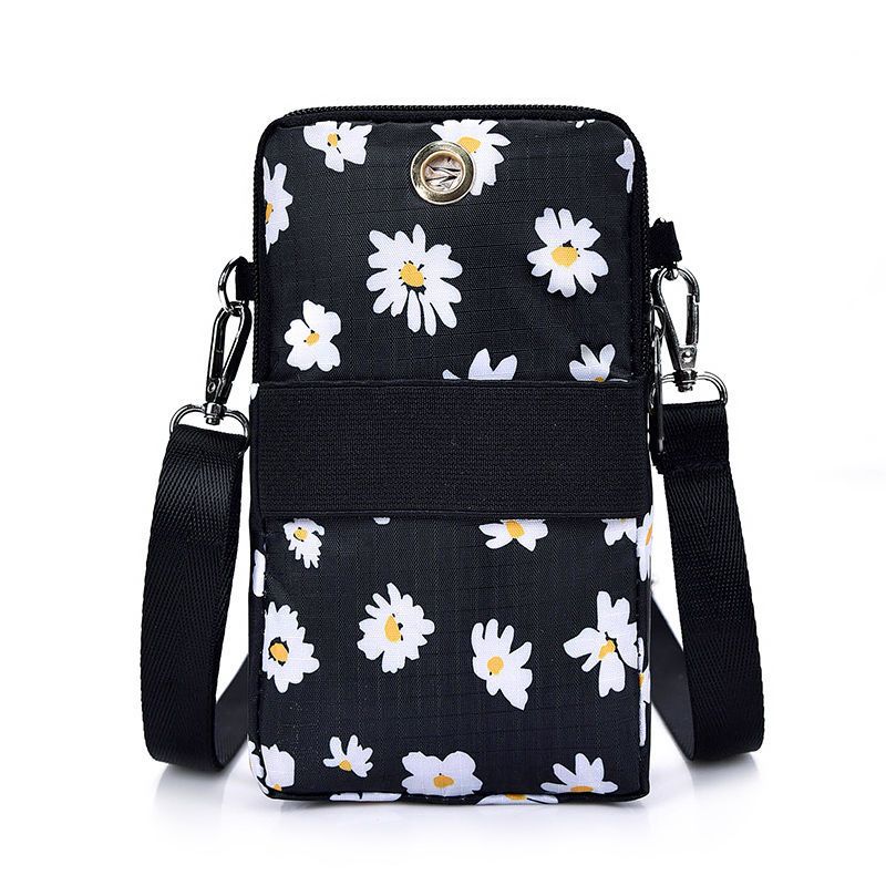 新款手机包女迷你斜挎包大屏帆布手臂手机袋挂脖手腕零钱包小包包