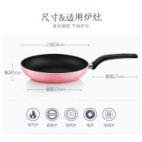 炊大皇(COOKER KING) 压花煎盘26cm 简装红色 WG15921