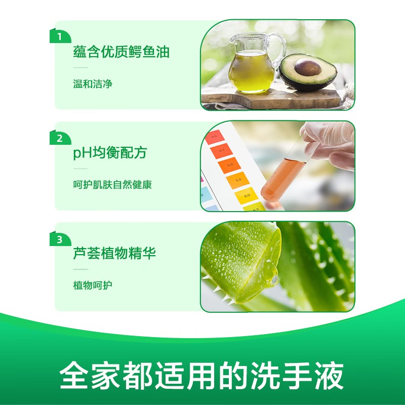 滴露 抑菌洗手液洗手液 植物呵护500g
