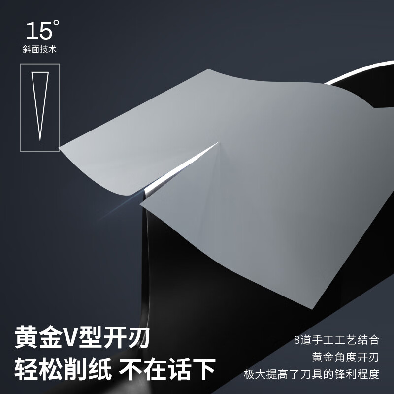OOU!菜刀厨房刀具抗菌套刀家用[OPD抗菌]黑刃三代砍骨刀UC4153高清大图