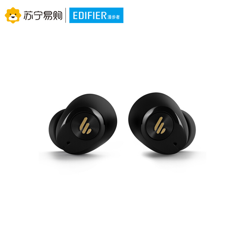 Edifier/漫步者 W2蓝牙耳机双耳真无线迷你超小隐形耳塞式运动跑步微型入耳式机男女生通用重低 黑色