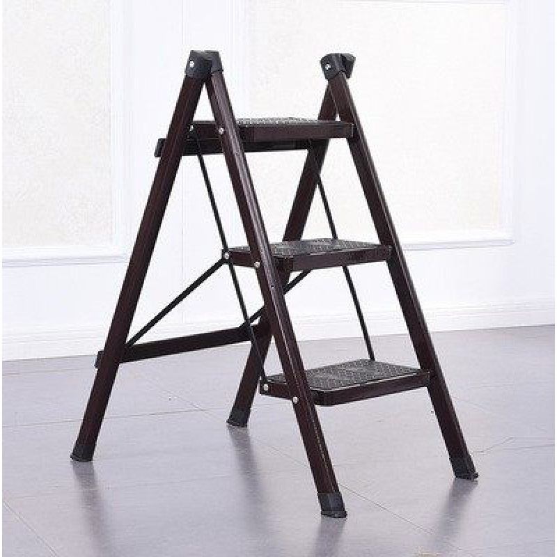 简易轻便家用折叠梯多功能扶梯铁板踏板室内人字梯三步梯小梯子三维
