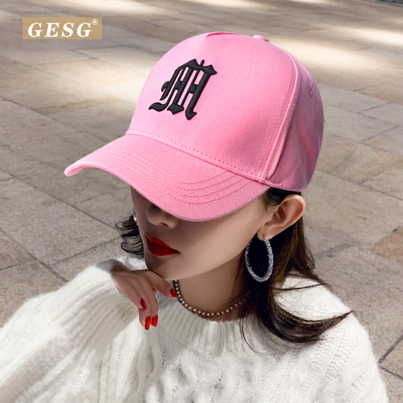 盛世尼曼高顶棒球帽女显脸小韩版潮时尚百搭刺绣鸭舌帽女显脸瘦街头女帽潮帽子