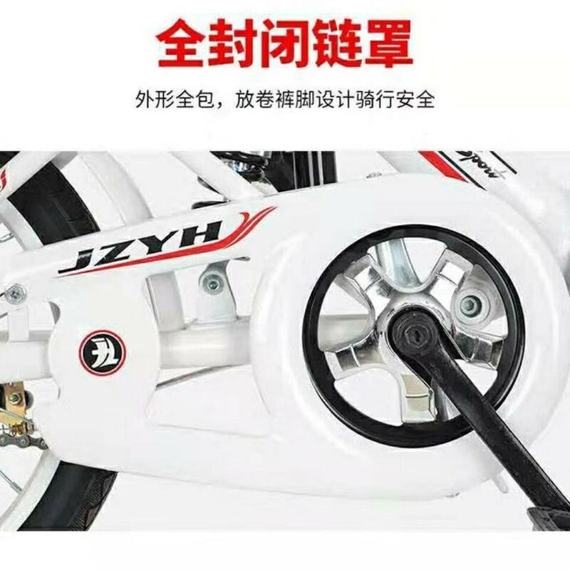 新款减震折叠自行车16/20寸儿童中童学生车单车男女式脚踏车高清大图