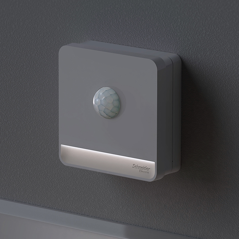 施耐德电气灯光控制系统开关插座面板绎尚插电小夜灯红外感应灯插电式
