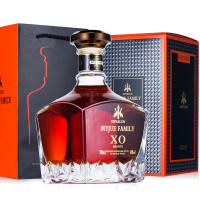 法国原瓶原装进口XO白兰地名爵世家正品40度高度洋酒700ml 礼盒装