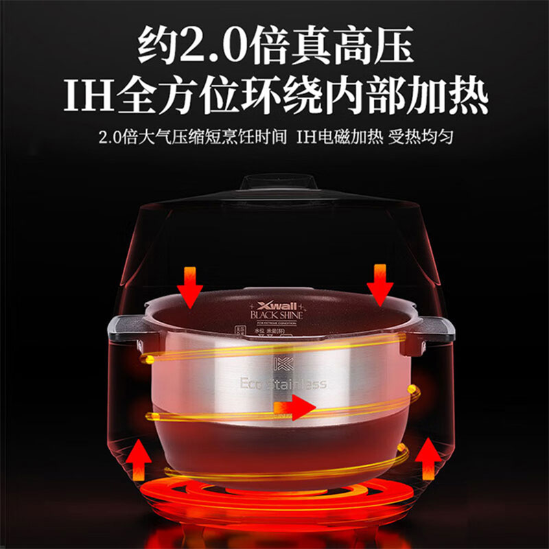 CUCKOO福库 家用小型迷你电饭锅 CRP-FHTS0611FD 3L高清大图
