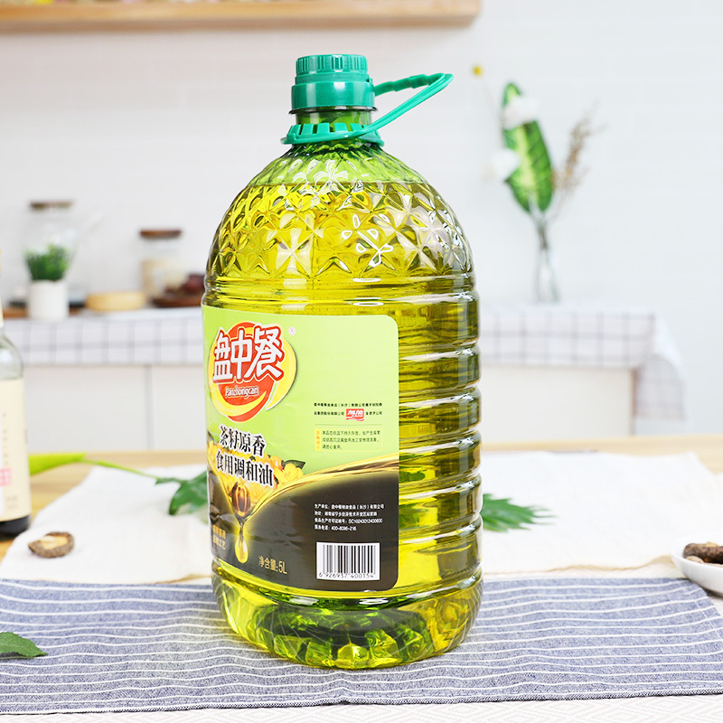 加加 盘中餐茶籽原香食用调和油5L