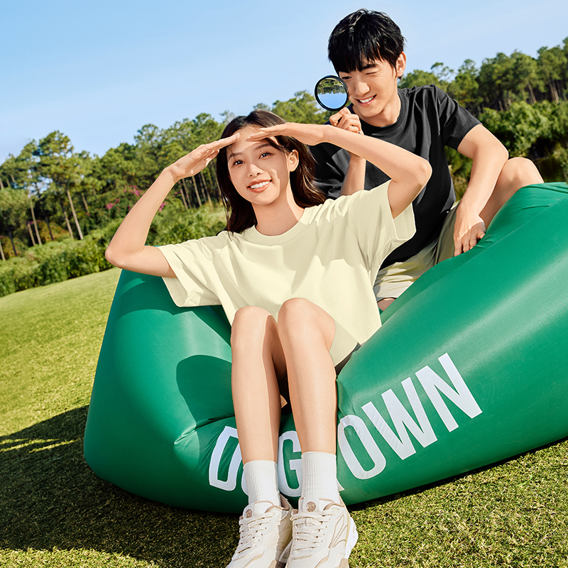 361°运动t恤男女同款新款常规舒适上衣圆领短T恤高清大图