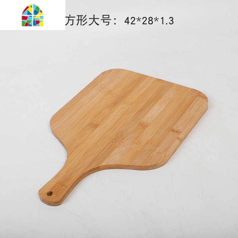 宝宝辅食摆拍盘菜板竹木家用切水果砧板小切菜板披萨面包盘易清洗 FENGHOU 方形大号高清大图