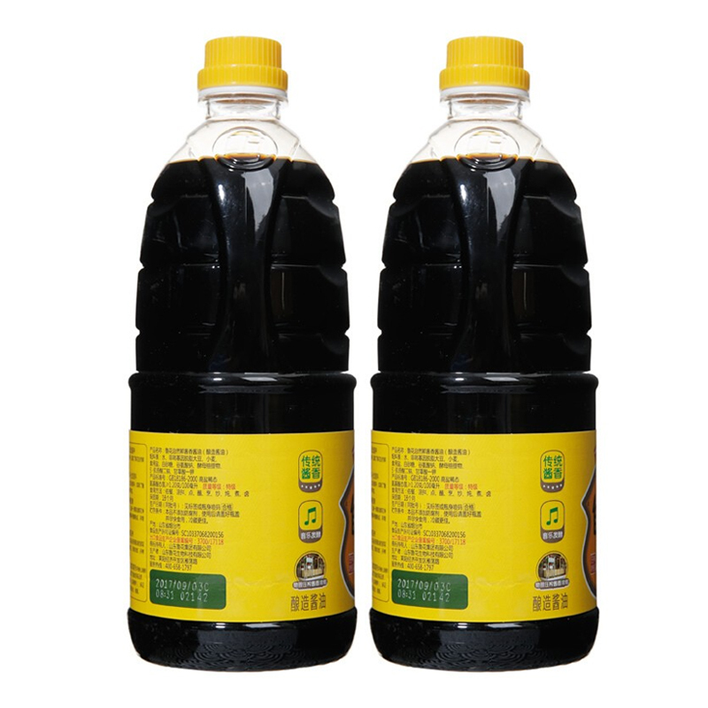 鲁花自然鲜酱香酱油1L*2瓶（部分地区不发货，具体区域请参考详情）
