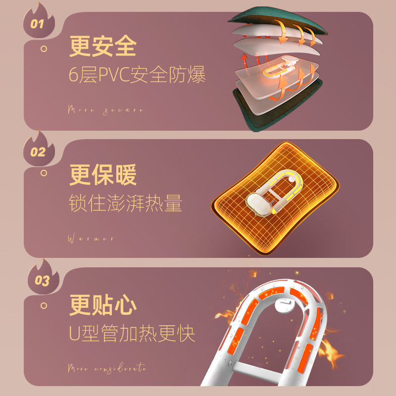 [补贴10%]热水袋充电款暖手宝暖宝宝女毛绒可爱防爆正品暖水袋2024冬天新款高清大图