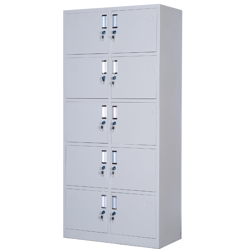 东业家具 十门柜档案柜铁皮柜钢制柜文件柜HG09G (850*390*1850)台高清大图