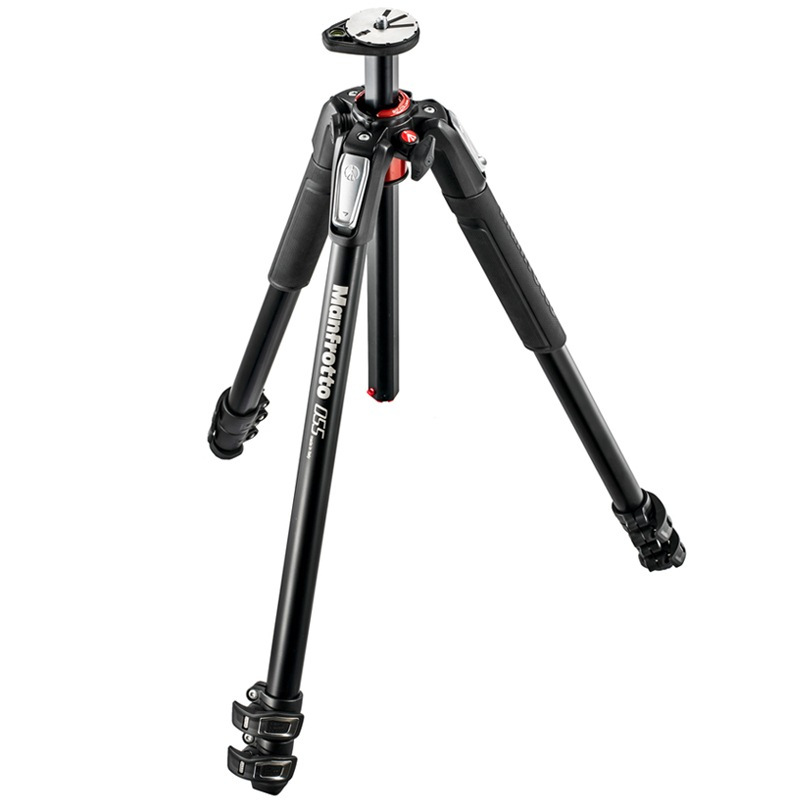 曼富图 三脚架 MT055XPRO3 新055系列 铝合金三节 可横置中轴承重9kg(架)