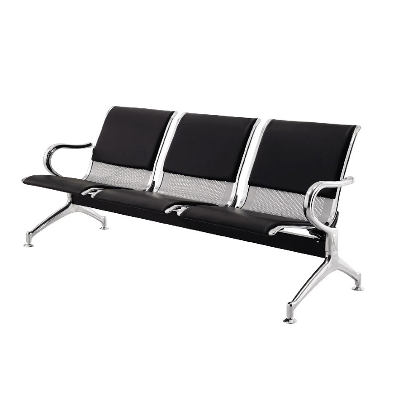 东业家具 等候椅三人位带双扶手 排椅T-A03+西皮 1800*670*790