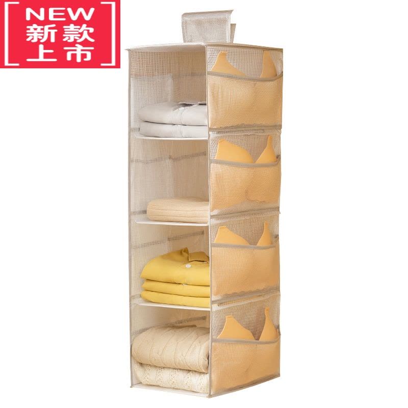 可莉允衣柜收纳挂袋悬挂式布艺包包分层置物架家用宿舍内衣袜子收纳器图片