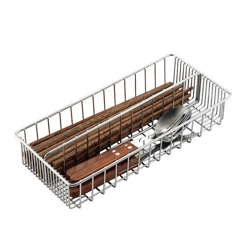 美厨筷子架收纳盒沥水筷子架耐热抗腐304不锈钢MCSN3805