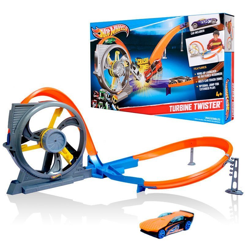 风火轮hotwheels立体回旋赛道x9285男孩玩具轨道