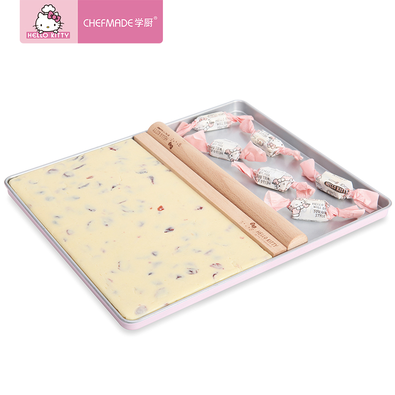 学厨 烘焙工具 蛋糕模具 HELLO KITTY(凯蒂猫)正版授权牛轧糖不粘烤盘四件套 厨房工具KT7017