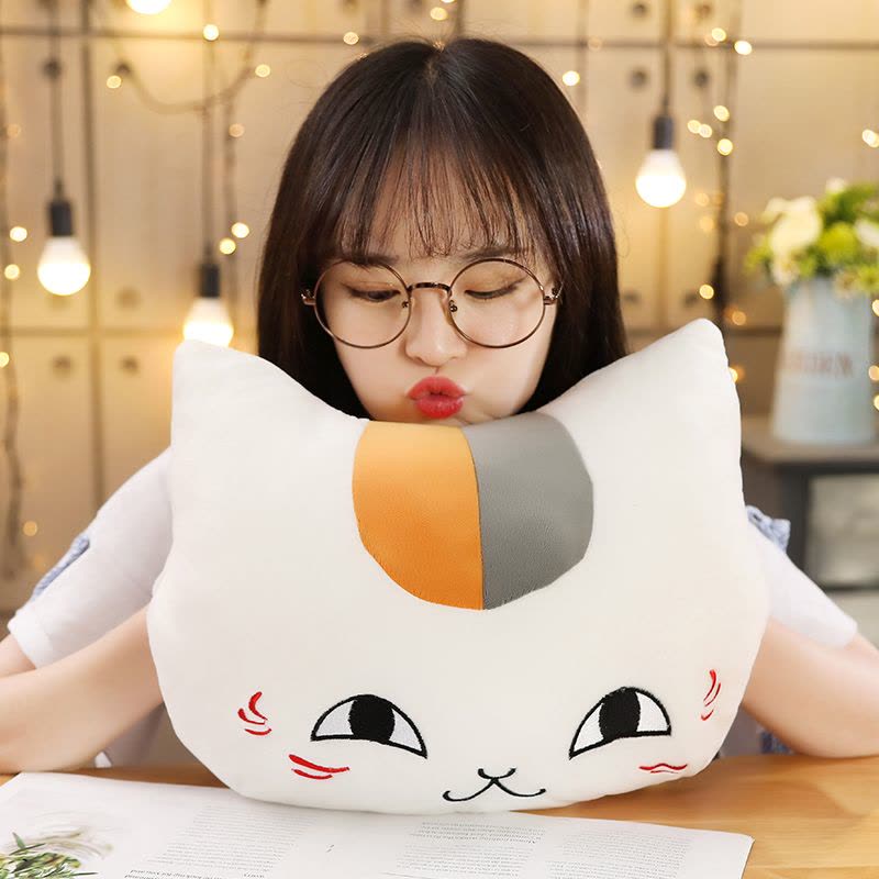 波巧毛绒可爱抱枕水晶绒猫咪手捂图片