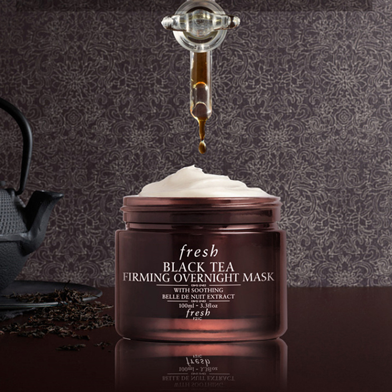 Fresh馥蕾诗 红茶黑茶紧致睡眠面膜100ml 黑罐 保湿补水免洗夜间修护紧致平滑 提亮肤色 (黑瓶免洗)