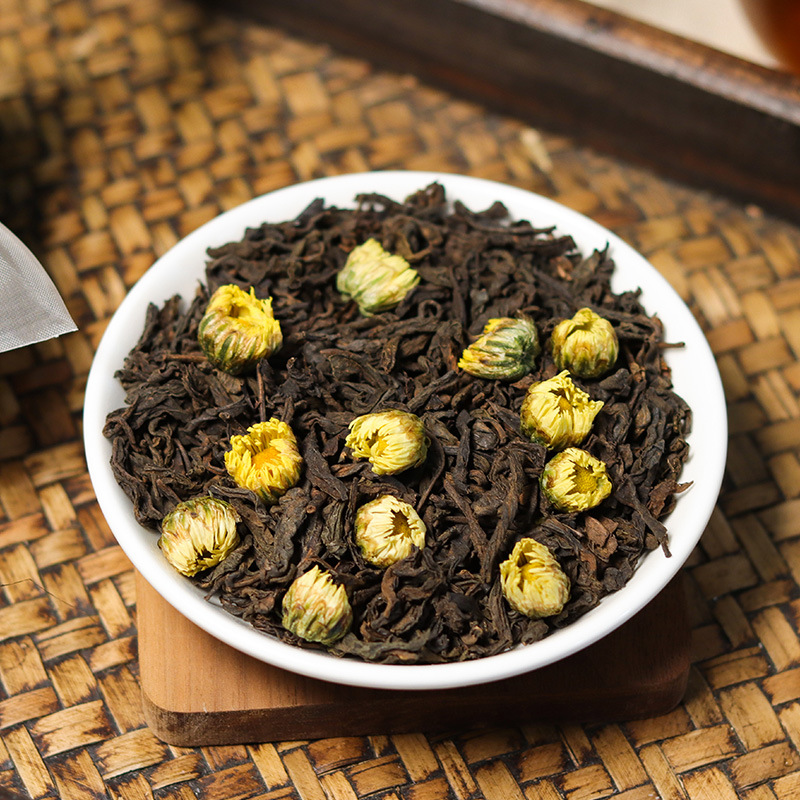 谯韵堂 菊花普洱茶150g/袋高清大图