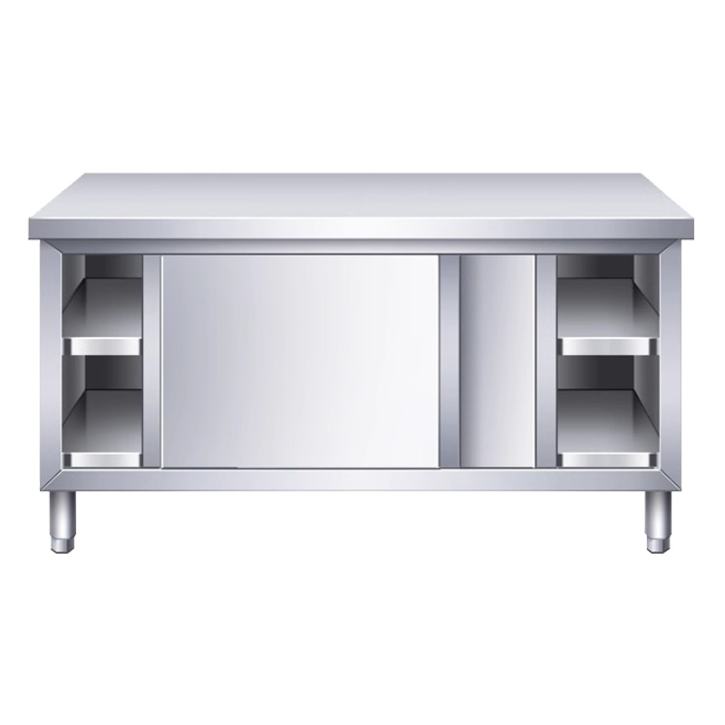 凌迪星不锈钢橱柜 双门两层台