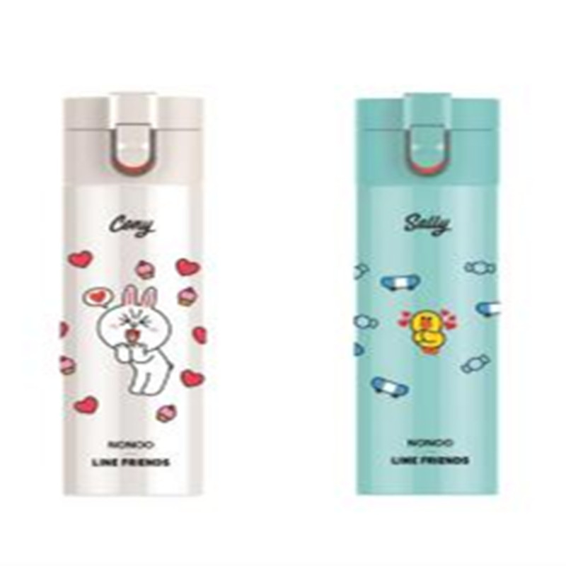 NONOO一键开启保温杯·LINE FRIENDS-(浅蓝)