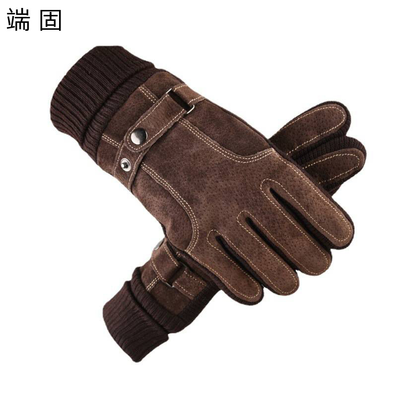 端固 加绒羊皮手套防寒手套YH10/双高清大图