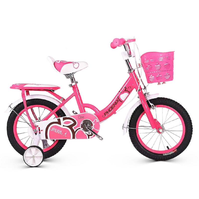 凤凰phoenix121416寸女童公主歀自行车儿童男女孩四轮小车宝宝单车